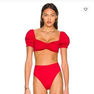 X REVOLVE RED ROMINA BIKINI